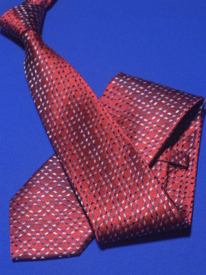 Галстук мужской, шелковый, цвет: красно бордовый, арт. 406 62 