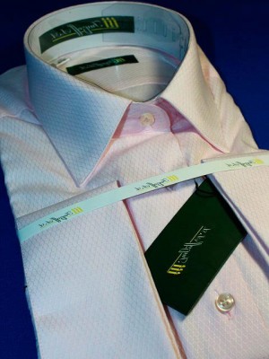 Розовая классическая рубашка под запонки, арт. 1268 31