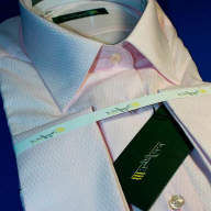 Розовая классическая рубашка под запонки, арт. 1268 31
