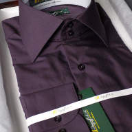 Фиолетовая приталенная рубашка, арт. 1020 96а