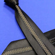 Узкий галстук, цвет: черный с коричневой змейкой арт. 8002s37
