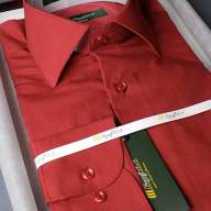 Красно-бордовая классическая сорочка, арт. 1000Б 62а 