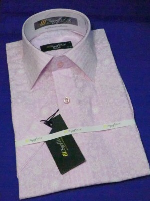 Розовая приталенная сорочка арт.: 1583sk 31