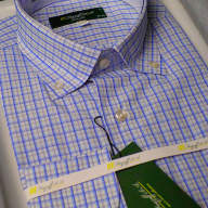 Голубая приталенная рубашка арт.: 1259sL 51