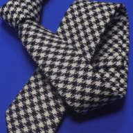 Галстук мужской ,хлопок 100% , цвет: черно-белыми, кубиками, арт. 408 01  ширина 3см.
