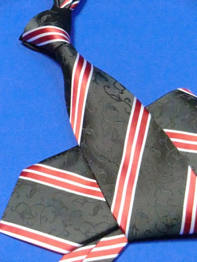 Галстук цвет: черный с красными полосками, арт. 1227-61 