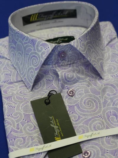 Фиолетовая приталенная рубашка арт.: 1582sk 96 