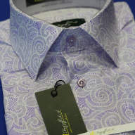 Фиолетовая приталенная рубашка арт.: 1582sk 96