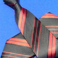 Классический галстук, цвет: черный с красным арт. 1228-62