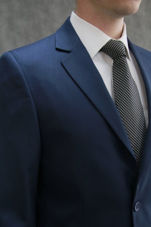 Темно синий мужской костюм, приталенный силуэт арт. 7010s 65