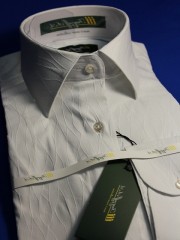 Белая стрейчевая приталенная рубашка арт.: 1442s 01