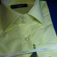 Приталенная рубашка желто лимонного цвета, арт.: 1020sb 21