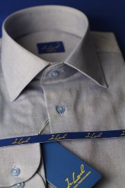 Арт. 710s 45 рубашка приталенная голубая
