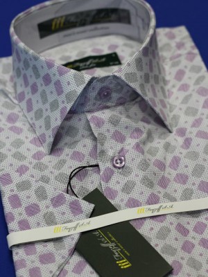 Фиолетовая приталенная рубашка арт.: 1586sk 33