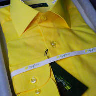 Желтая классическая рубашка, арт. 1000 38а