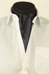 Шейный платок черного цвета арт: 121/65 - 