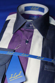 Арт. 240s 96 рубашка приталенная фиолетовая