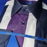 Арт. 240s 96 рубашка приталенная фиолетовая