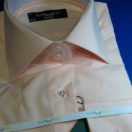 Персиковая приталенная сорочка арт.: 1020 78а