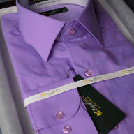 Пурпурная приталенная рубашка, арт. 1020s 93а