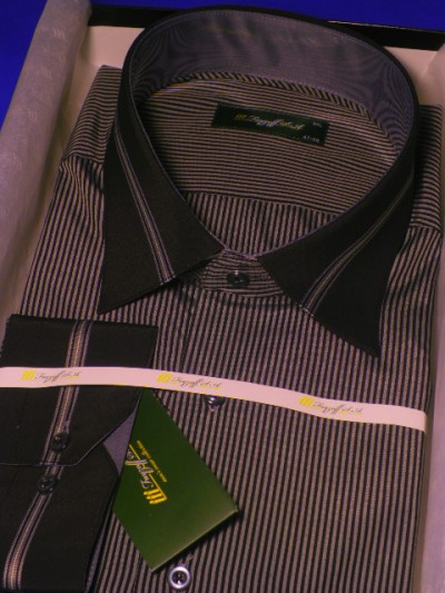 Черная классическая рубашка, арт. 1254Б 72 