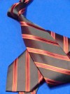 Галстук цвет: темно коричневый с бордовой полосой, арт. 1215-62 - 