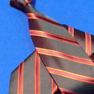 Галстук цвет: темно коричневый с бордовой полосой, арт. 1215-62