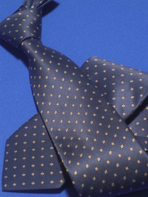 Галстук мужской, шелковый, цвет: темно-синий, арт. 407 65 